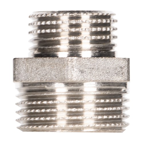 Ниппель переходной LD DN20х15 нр-нр, латунь никелированная (с биркой)