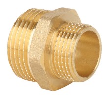 Ниппель Gappo переходной НР-НР латунный 1 1/2" х 1"