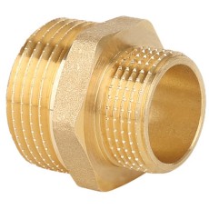 Ниппель Gappo переходной НР-НР латунный 1 1/2" х 1"