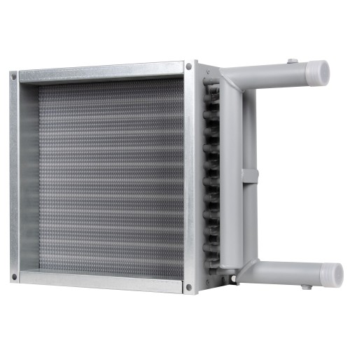 Нагреватель водяной SHUFT WHC 200*200-3 в комплекте адаптер переход с 200х200 на D-200 мм