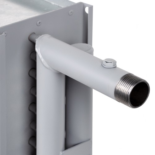 Нагреватель водяной SHUFT WHC 200*200-3 в комплекте адаптер переход с 200х200 на D-200 мм