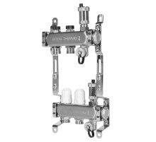 Коллектор Royal Thermo нерж. в сборе универсальный 1" ВР-3/4" НР с автомат. воздухоотвод-ми 2 вых.