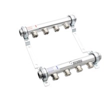 Коллектор распределительный REHAU HLV на 4 группы нерж. сталь