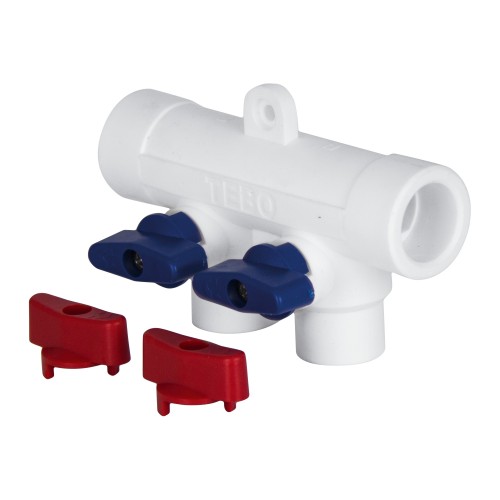 Коллектор TEBO бел. PP-R 40x20х3 вых. универсальный (2/14), арт. 030091272