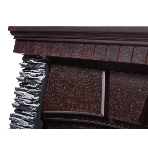 Портал Firelight Porto 25 камень черный, шпон венге