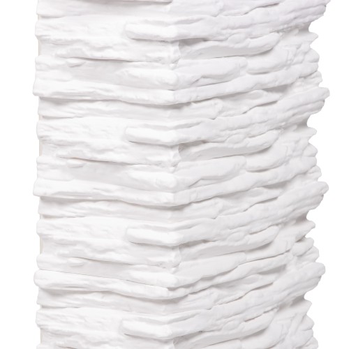 Портал Firelight Porto 30 камень белый, шпон беленый дуб