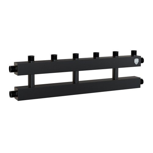 Коллектор Royal Thermo на 3 (4) отопительных контура, Ду 25 с кронштейнами