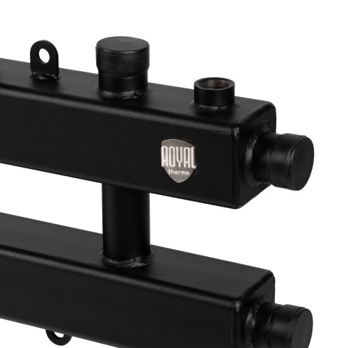 Коллектор Royal Thermo на 3 (4) отопительных контура (сверху/сбоку) с кронштейнами