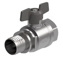 Кран шаровый Royal Thermo с аксиальным соединением ВР 20×3/4"
