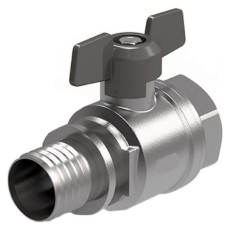 Кран шаровый Royal Thermo с аксиальным соединением ВР 20×3/4"