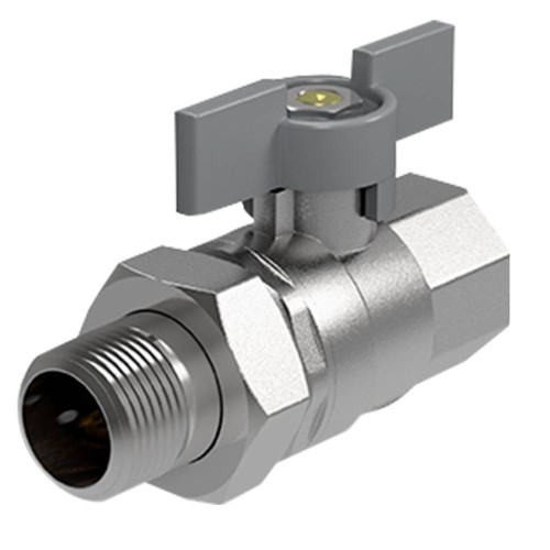 Кран шаровый Royal Thermo EXPERT 3/4", НГ, бабочка