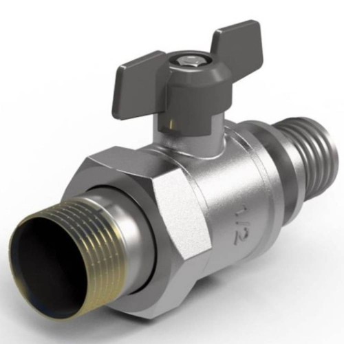 Кран шаровый Royal Thermo с аксиальным соединением НГ 20×3/4"