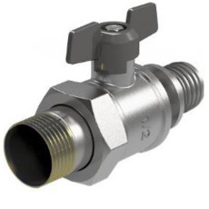 Кран шаровый с аксиальным соединением НГ 16×1/2"