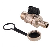 Кран шаровой с дренажем MVI BV.835.04 (1/2", наружная-штуцер)