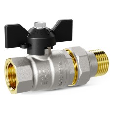 Кран шаровой латунный LD Pride 47.20.В-ГШ.Б Ду 20 Ру 40 вн-американка, бабочка