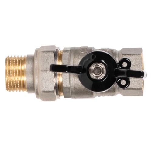 Кран шаровой латунный LD Pride 47.15.В-ГШ.Б Ду 15 Ру 40 вн-американка, (бабочка)