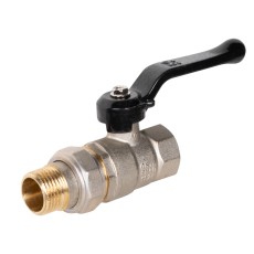 Кран шаровой латунный LD Pride 47.15.В-ГШ.Р Ду 15 Ру 40 вн-американка, (рычаг)