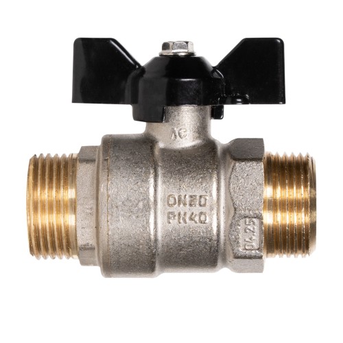 Кран шаровой латунный LD Pride 47.20.Н-Н.Б Ду 20 Ру 40 нр-нр, (бабочка)