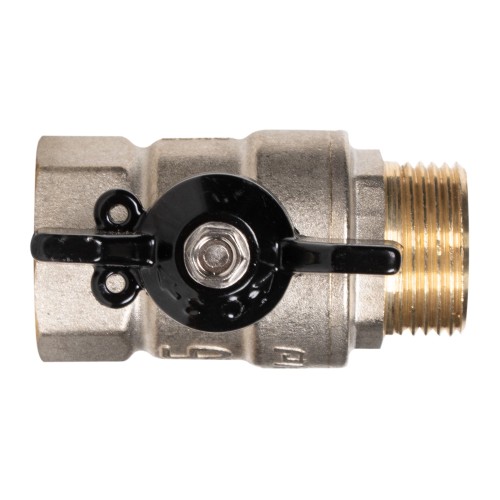 Кран шаровой латунный LD Pride 47.20.B-Н.Б Ду 20 Ру 40 вн-нр, (бабочка)