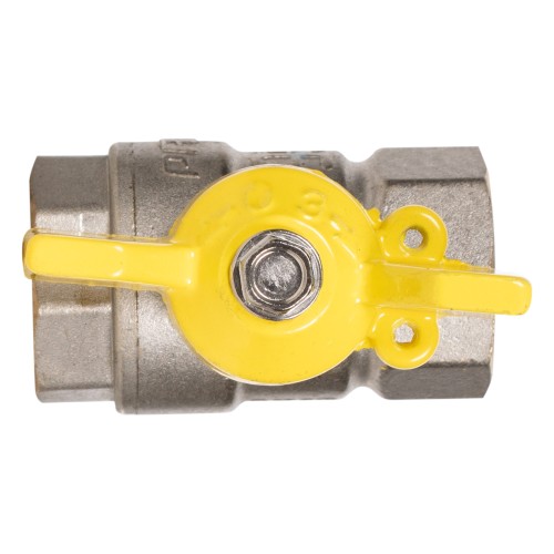 Кран шаровой латунный LD Pride 47.15.В-В.Б GAS (бабочка)