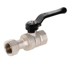 Кран шаровой латунный LD Pride 47.15.В-НкГк.Р Ду15 Ру40 с накидной гайкой (рычаг)