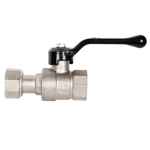 Кран шаровой латунный LD Pride 47.15.В-НкГк.Р Ду15 Ру40 с накидной гайкой (рычаг)