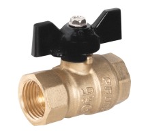 Кран шаровой латунный LD Pride 44.15.В-В.2М.Б Ду15 Ру16 для манометра, вн-вн, (бабочка)