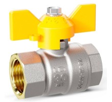 Кран шаровой латунный для газа LD Pride 44.15.В-В.2М.Б М20 Ру40 (GAS для ман.с.бир.)