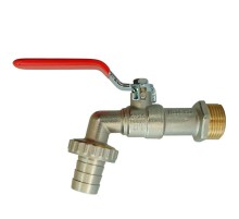 Кран шаровой латунный РИДАН BVR-CR DN20 PN10 полнопроходной, с насадкой под шланг