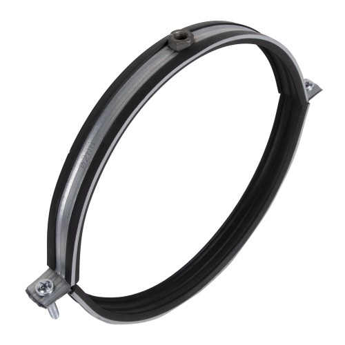 Хомут для воздуховода SHUFT с резиновым профилем 200мм (гайка)