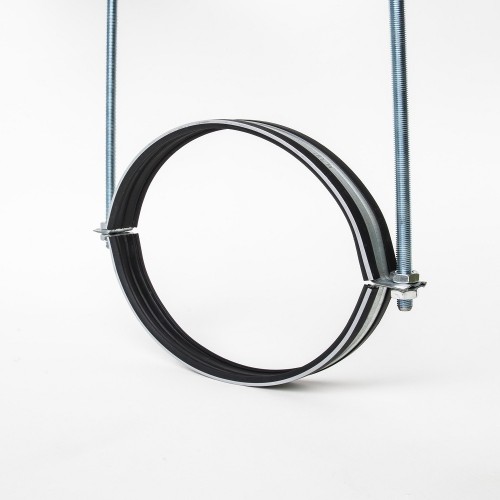 Хомут для воздуховода SHUFT с резиновым профилем 450мм (шпилька)