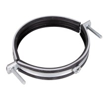 Хомут для воздуховода SHUFT с резиновым профилем 125 мм (гайка)