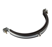 Хомут для воздуховода с резиновым профилем 125 мм (гайка)