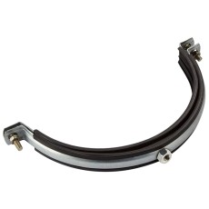 Хомут для воздуховода с резиновым профилем 125 мм (гайка)