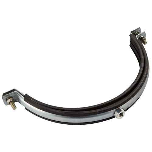 Хомут для воздуховода с резиновым профилем 125 мм (гайка)