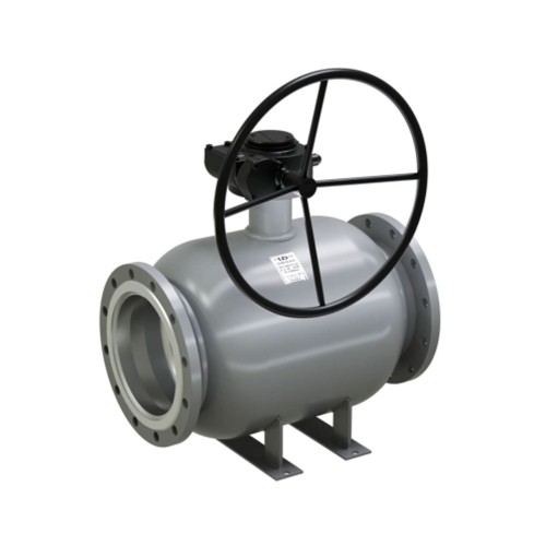 Кран шаровой стальной фланцевый LD Ду250 Ру16 полнопроходной с редуктором