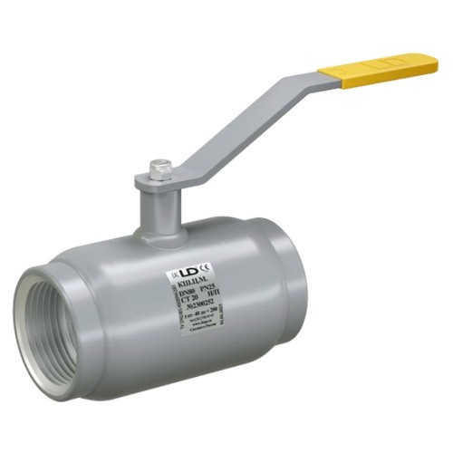 Кран шаровой стальной муфтовый LD Ду32 Ру40 полнопроходной