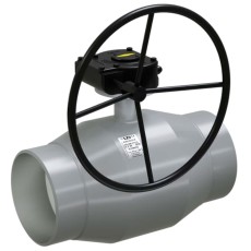 Кран шаровой стальной приварной LD Ду300 Ру25 полнопроходной, с редуктором