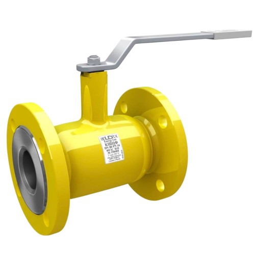 Кран шаровой стальной фланцевый LD Gas Ду200/150 Ру16 неполнопроходной