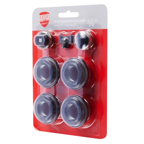 Набор присоединительный Royal Thermo 3/4'' black
