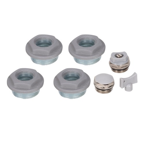 Комплект монтажный Royal Thermo 1”х 1/2" серебристый