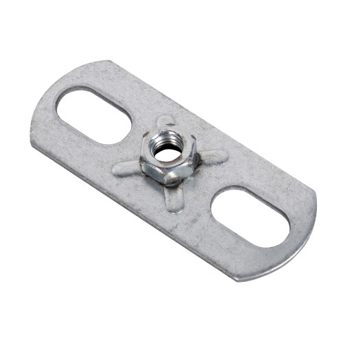 Пластина опорная SHUFT с гайкой М8 30х80х3,0 (упак.100шт)