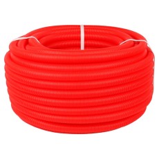 Труба гофрированная CorrugatedPipe 28mm 50м, красная, VALFEX