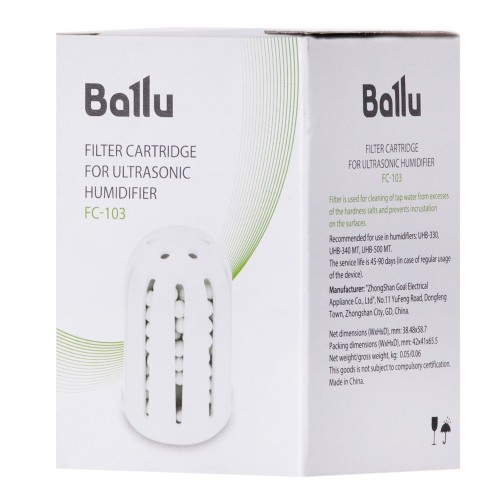 Фильтр-картридж Ballu FC-103 для ультразвукового увлажнителя