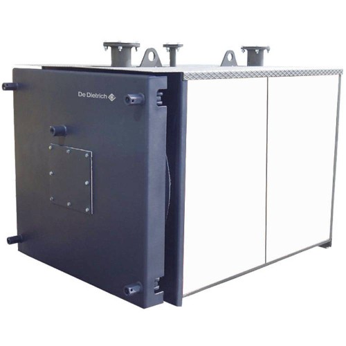 Котел стальной DE DIETRICH CABK 20 напольный, 1 конт., откр.кам.сгор. газ./диз, без обшив. и авт.