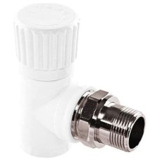 Вентиль TEBO сер. PP-R для радиаторов угловой 1v 25x3/4" (5/45), арт. 031060414