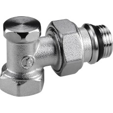 Клапан отсечной Giacomini R16TG для радиатора 1/2" ВН, угловой, Kvs-2.5м3/ч