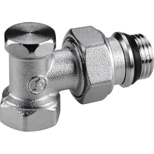 Клапан отсечной Giacomini R16TG для радиатора 1/2" ВН, угловой, Kvs-2.5м3/ч