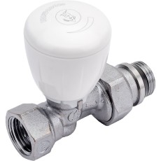 Клапан радиаторный Giacomini ручной R6TG Ду 15 прямой R6X033