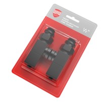 Набор дизайн-вентилей Royal Thermo CUBE, прямой (черный) 1/2"